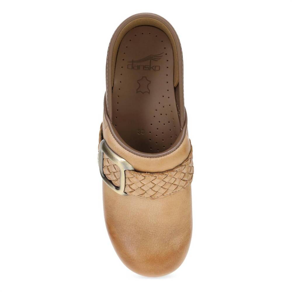 NEW DANSKO women's pro braided clog in honey leather - Picture 4 of 5